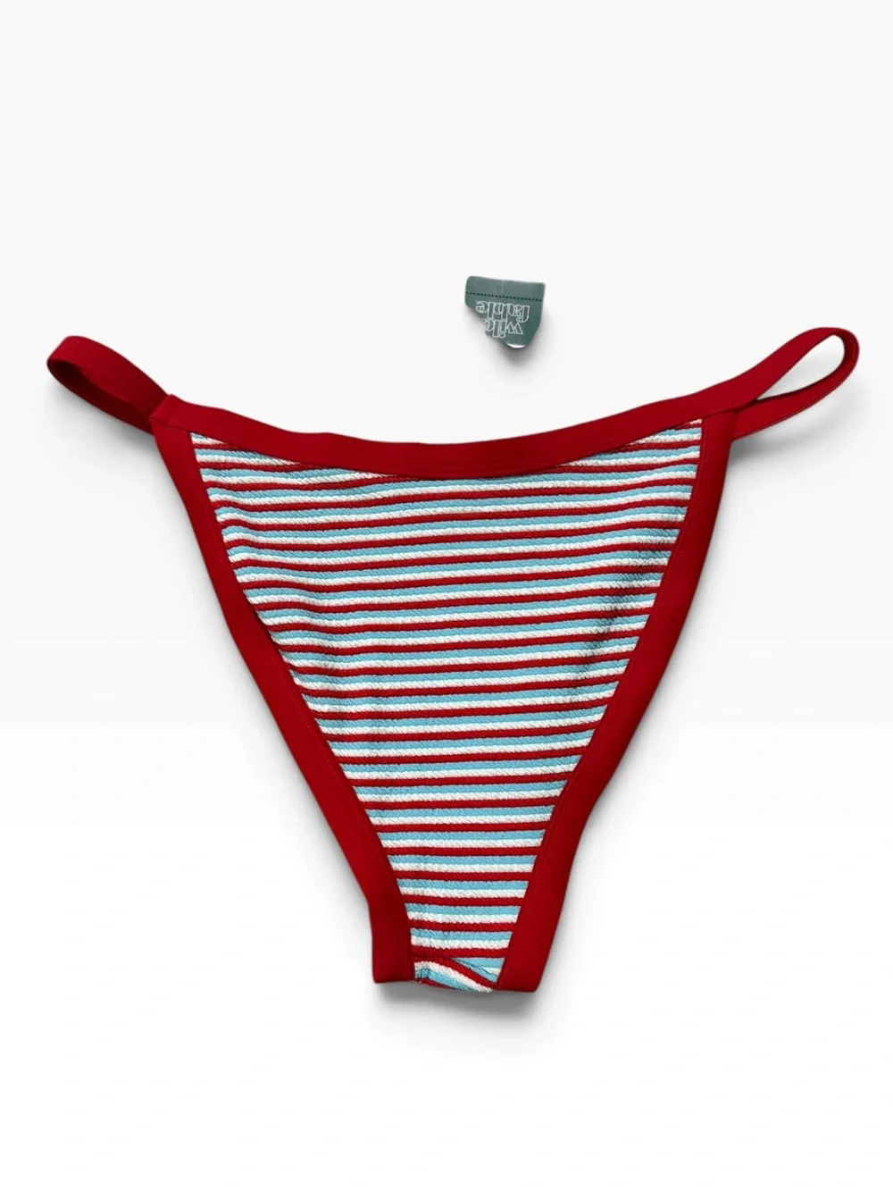 Wild Fable Red, White & Blue Striped Bikini XS/S- Low-Rise High-Leg Extra Cheeky